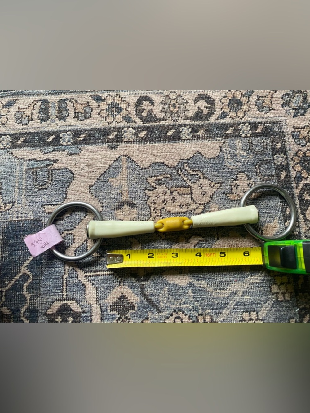 Nathe double jointed horse bit